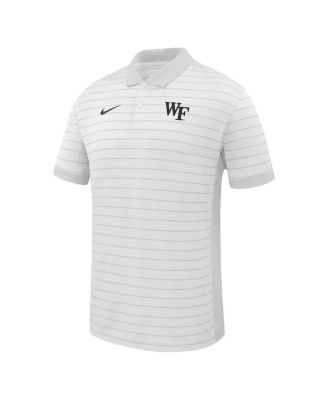 Men's White Wake Forest Demon Deacons 2025 Early Season Coaches Sideline Victory Stripe Performance Polo Shirt