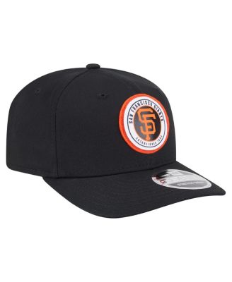 Men's Black San Francisco Giants Circle Patch 9SEVENTY Stretch-Snap Hat
