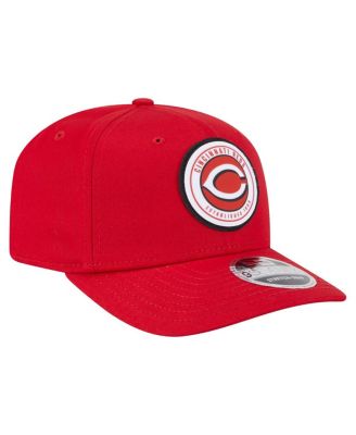 Men's Red Cincinnati Reds Circle Patch 9SEVENTY Stretch-Snap Hat