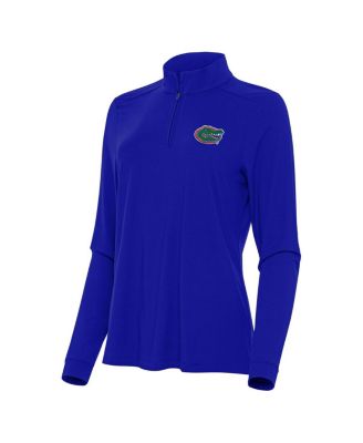 Antigua - Women's Royal Florida Gators Intent Quarter-Zip Top