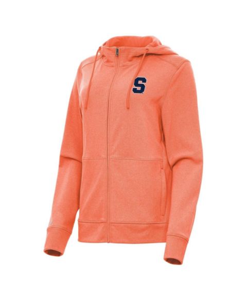 Женские худи Antigua Women's Heather Orange Syracuse Orange Seeker Full-Zip Jacket