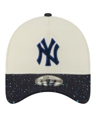 Men's Cream New York Yankees Speckle A-Frame 9FORTY Adjustable Hat