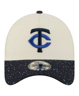Men's Cream Minnesota Twins Speckle A-Frame 9FORTY Adjustable Hat