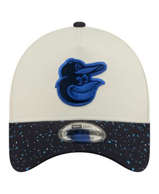 Men's Cream Baltimore Orioles Speckle A-Frame 9FORTY Adjustable Hat