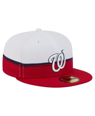 Men's Red/White Washington Nationals Paint Stroke 59FIFTY&nbsp;Fitted Hat