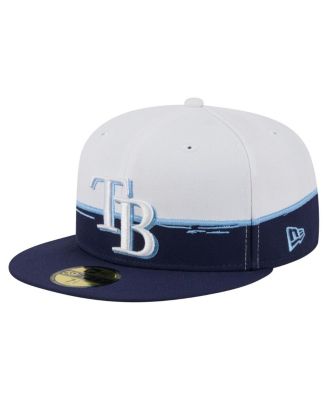 New Era - Men's Navy/White Tampa Bay Rays Paint Stroke 59FIFTY&nbsp;Fitted Hat