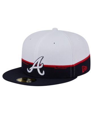 New Era - Men's Navy/White Atlanta Braves Paint Stroke 59FIFTY&nbsp;Fitted Hat