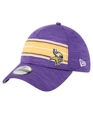 New Era - Men's Purple Minnesota Vikings Stripes 39THIRTY Flex Hat