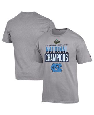 Champion - Men's and Women's Gray North Carolina Tar Heels 2025 NCAA Women's Lacrosse National s Locker Room T-Shirt