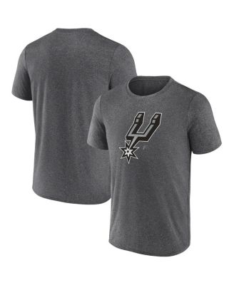 Fanatics - Men's Heather Charcoal San Antonio Spurs Iconic Overtime T-Shirt