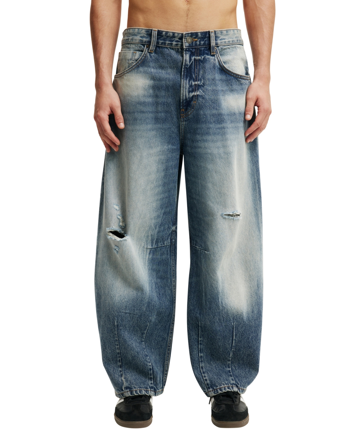 Men's Baggy Balloon Jeans - Riot blue