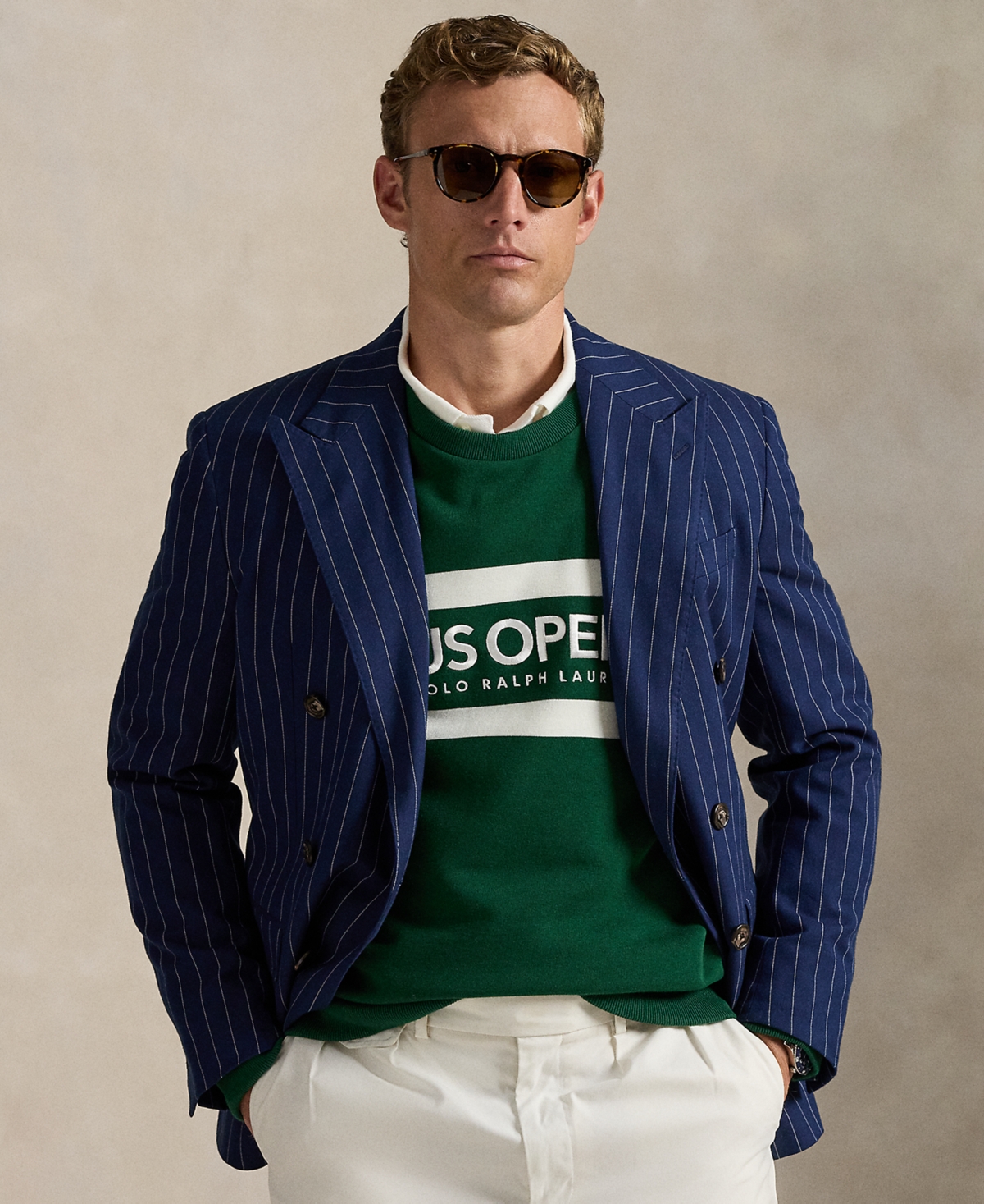 Polo Ralph Lauren Unisex Us Open Vintage-fit Fleece Sweatshirt