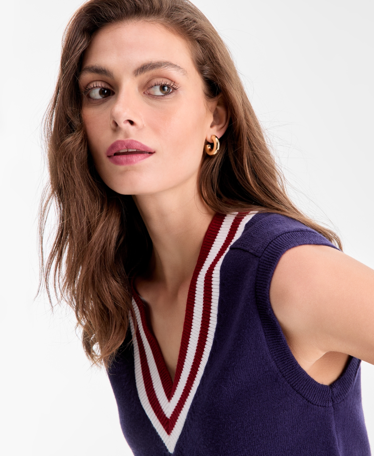 Bar Iii Women's Sleeveless V-Neck Sweater Vest, Exclusively at Macy's