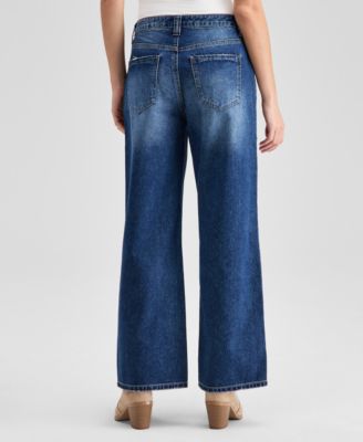 Women's Seamed Straight-Leg Jeans, Exclusively at Macy's