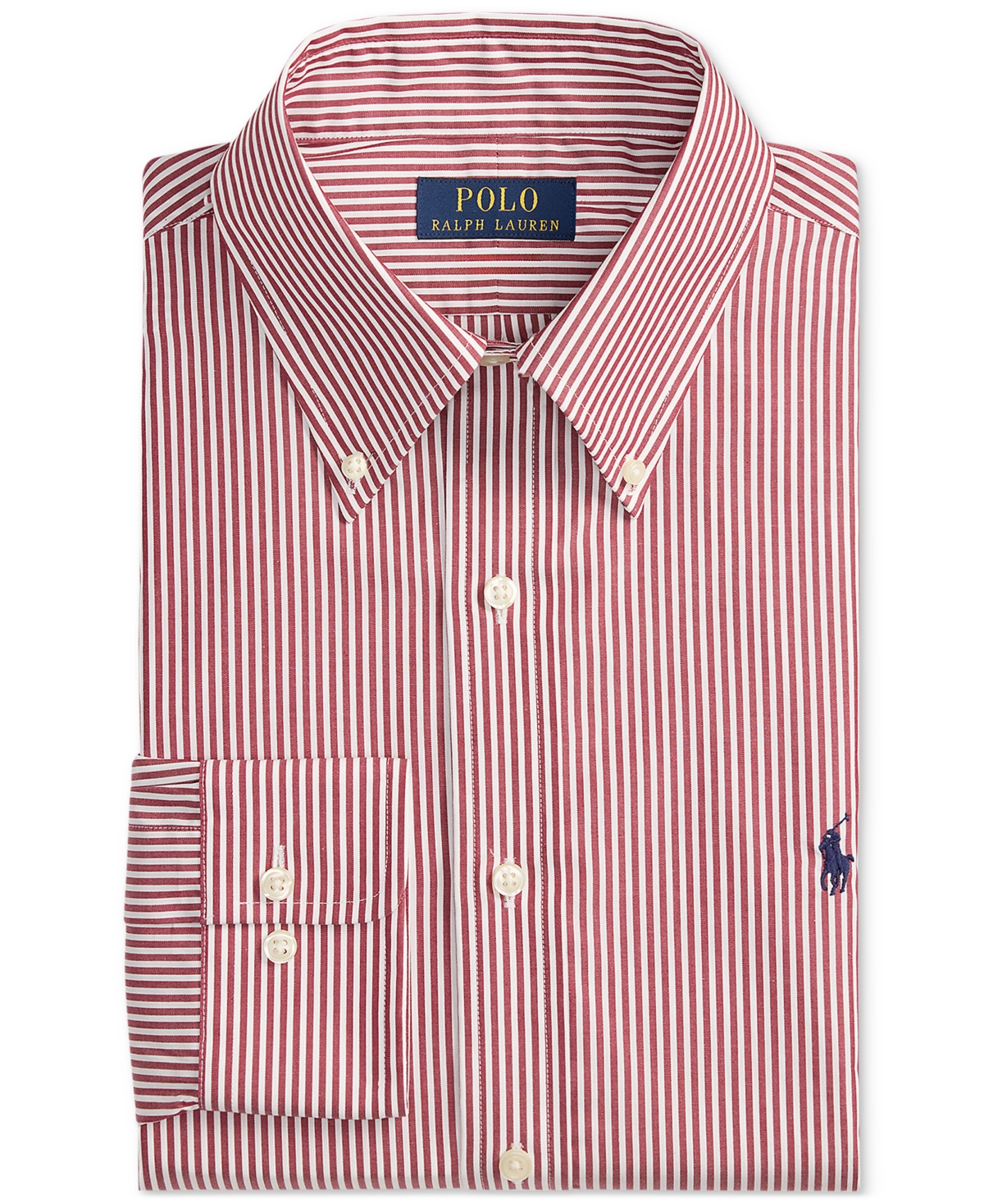Polo Ralph Lauren Men's Classic-fit Striped Poplin Shirt In Pink