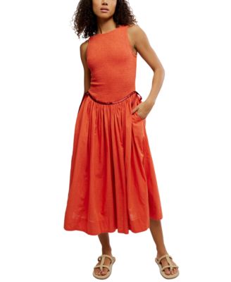Free People - Women's Nightingale Smocked Midi Dress