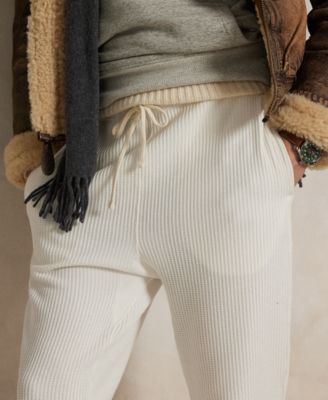 Men's Waffle-Knit Fleece Sweatpants