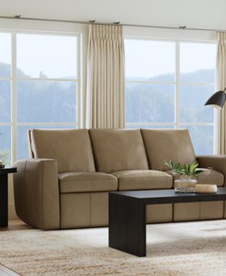 Aria 38" Fawn Leather Power Recliner