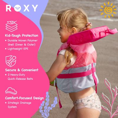 Life Vest USCG Approved for kids, Lightweight EPE Foam with Quick-Release Buckles