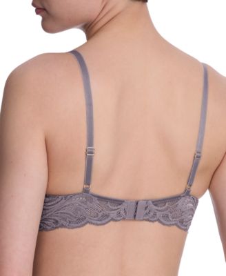 Women's Feathers Lace Contour Underwire Plunge Bra 730023