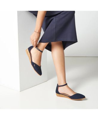 Women's Montroig Canvas Espadrille Flats Ankle Strap