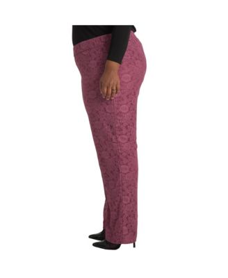 Plus Size Lace Wide Leg Pants