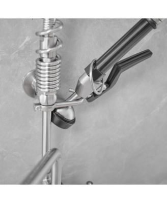 Commercial Restaurant Pull Down 2-Handle Wall Mount Pre-Rinse Spray Utility Kitchen Faucet in Polished Chrome