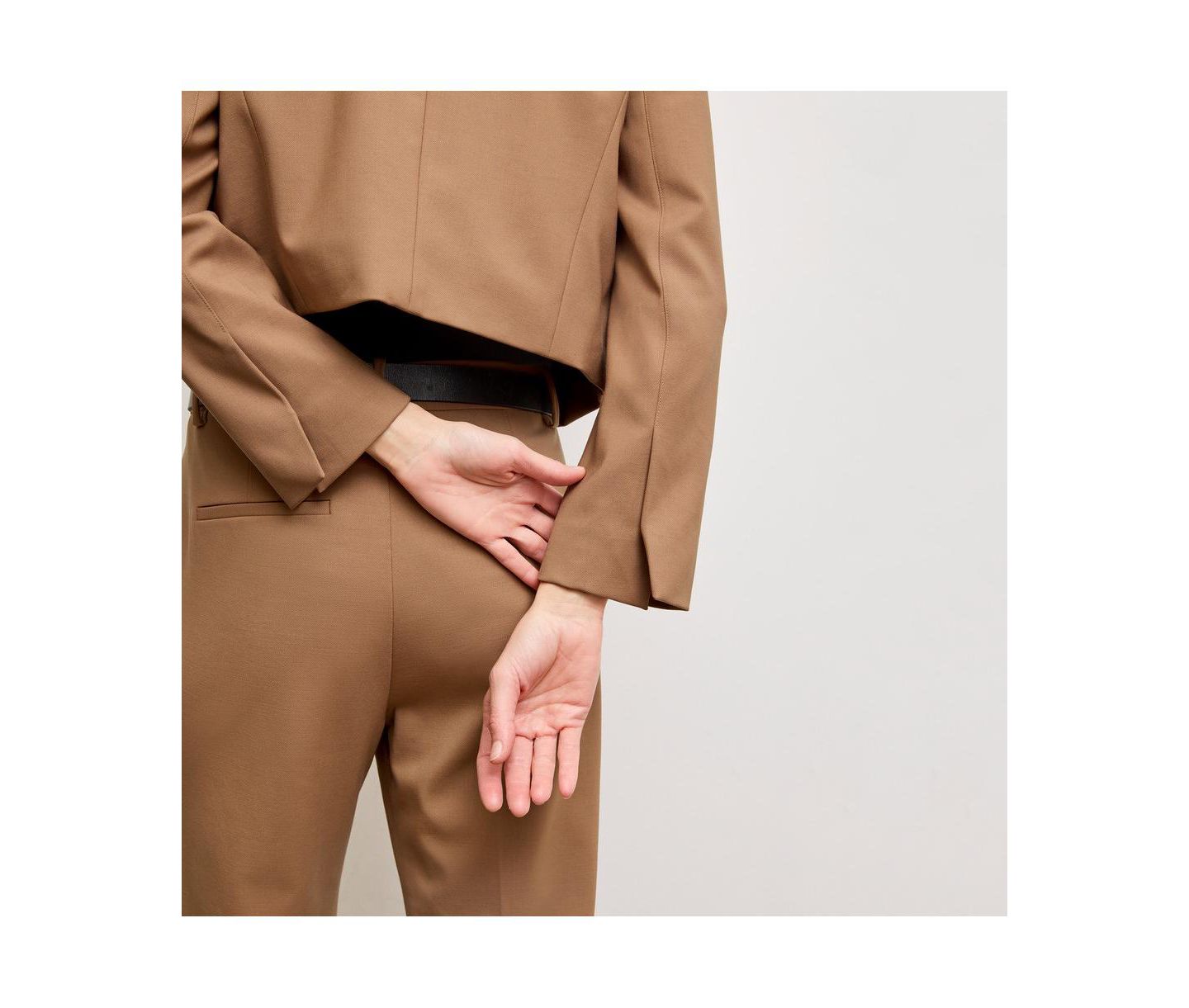 Женская куртка M.M.LaFleur Neale Jacket - Wool Twill, цвет: Верблюжий — фото 6