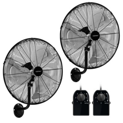 21 Inch Wall Mount Industrial Fan 3 Speed Oscillating Metal Ventilation Fan