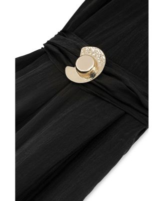 Women's Metal Accessory Overalls