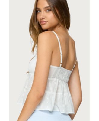 Women's Tamora Eyelet Babydoll Tank Top