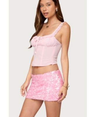 Women's Wynne Chiffon Ruffle Corset