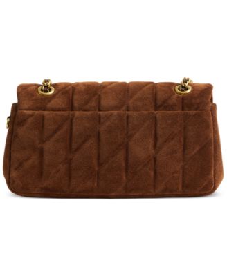 Quilted Tabby Medium Suede Shoulder Bag 26