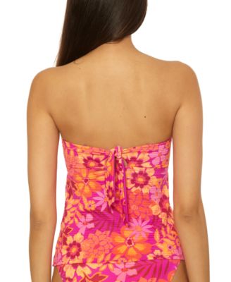 Women's Copacabana Printed Bandeau Tankini Top