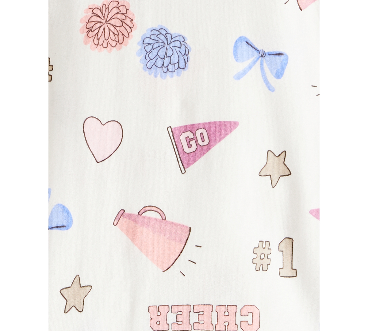 Carter's Toddler Girls Cotton Dream Squad Pajamas, 4 Piece Set In Multi