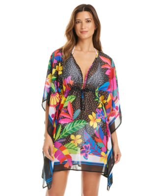 Bleu by Rod Beattie - Women's Extra Bold Sheer Caftan Cover-Up