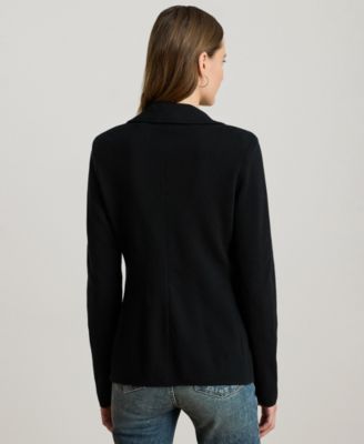 Women's Cotton-Blend Sweater Blazer