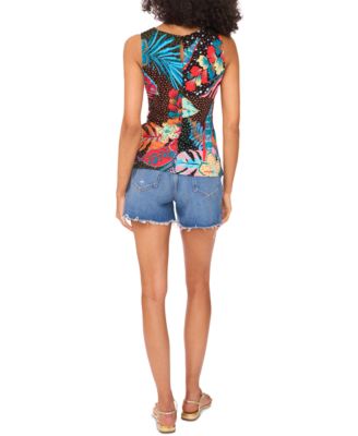 Women's Sleeveless Twist-Front Top