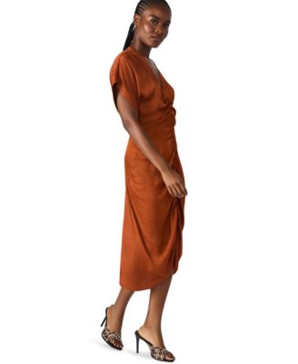 Women's Aimee V-Neck Shirred-Front Dress