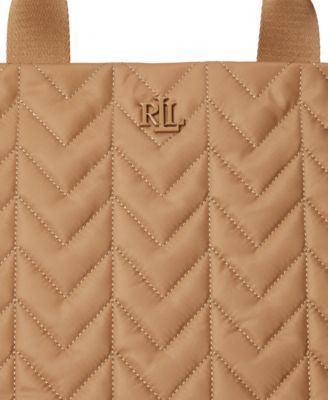 大容量★Ralph Lauren★Stevie ジップ トートバッグ 2way Lauren Ralph Lauren Stevie Extra-Large Nylon Tote Bag - Macy's