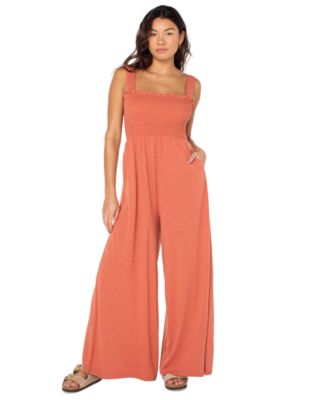 Just Passing By Smocked Jumpsuit