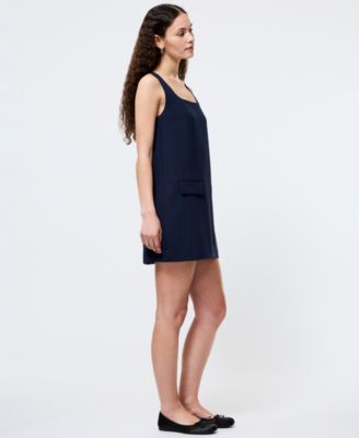 Women's Whisper Square-Neck Sleeveless Mini Dress