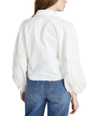 Dritwood Women's Raised Rodeo Cotton Embroidered Blouse