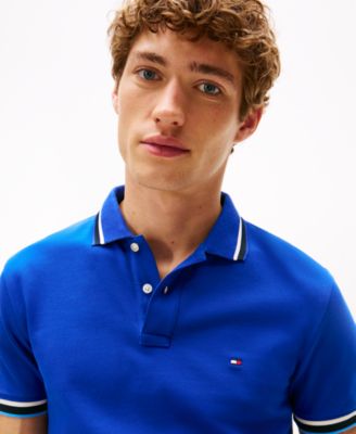 Men's Slim-Fit Tipped Polo Shirt