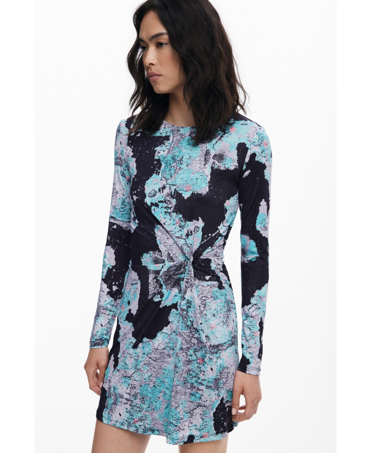 Desigual Women's Dress Designed By Mr. Christian Lacroix In Blue