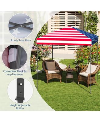 Patio 6.6x6.6ft Outdoor Pop-up Canopy Tent UPF 50+ Portable Sun Shelter