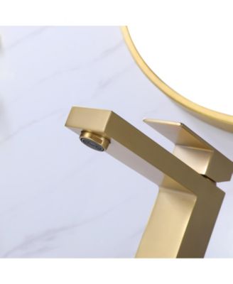 Single Hole Single Handle Bathroom Vessel Sink Faucet With Supply Hose