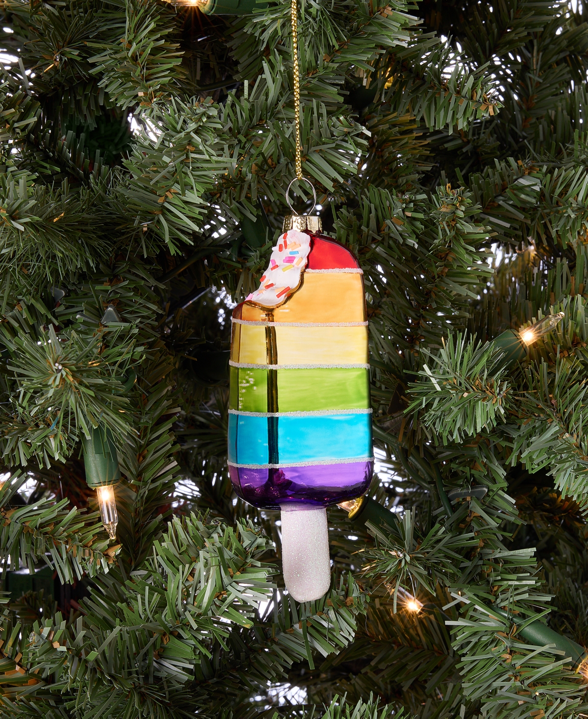 Holiday Lane Love Is Love Rainbow Popsicle Ornament, Macy's Exclusive