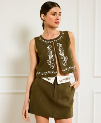 Women's Brea Embroidered Sleeveless Top