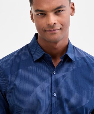 Men's Interstellar Patterned Shirt, Macy's Exclusive